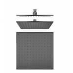 Aqua Gun Metal Square Solid Brass Shower Head 250